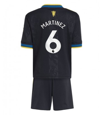 Manchester United Lisandro Martinez #6 Replik 3rd trikot Kinder 2025-26 Kurzarm (+ Kurze Hosen)